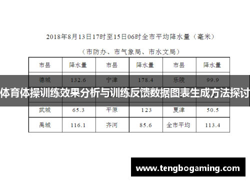 体育体操训练效果分析与训练反馈数据图表生成方法探讨